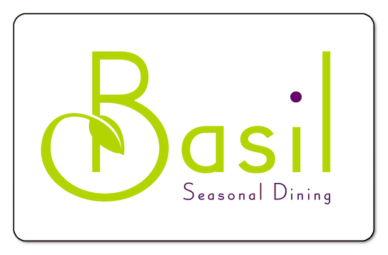 Basil Seasonal Dining logo over a solid white background.